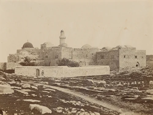 David's Tomb on Mount Zion, Jerusalem by James Robertson; Felice Beato; Antonio Beato, photograph, 1857