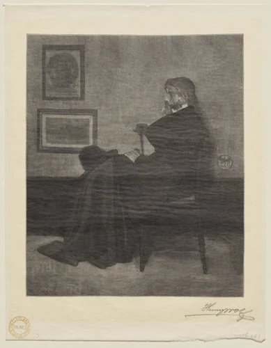 Thomas Carlyle by Henry Wolf, print, 1904
