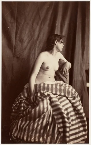 [Nude Study] by Eugène Durieu, photograph, 1853-1854