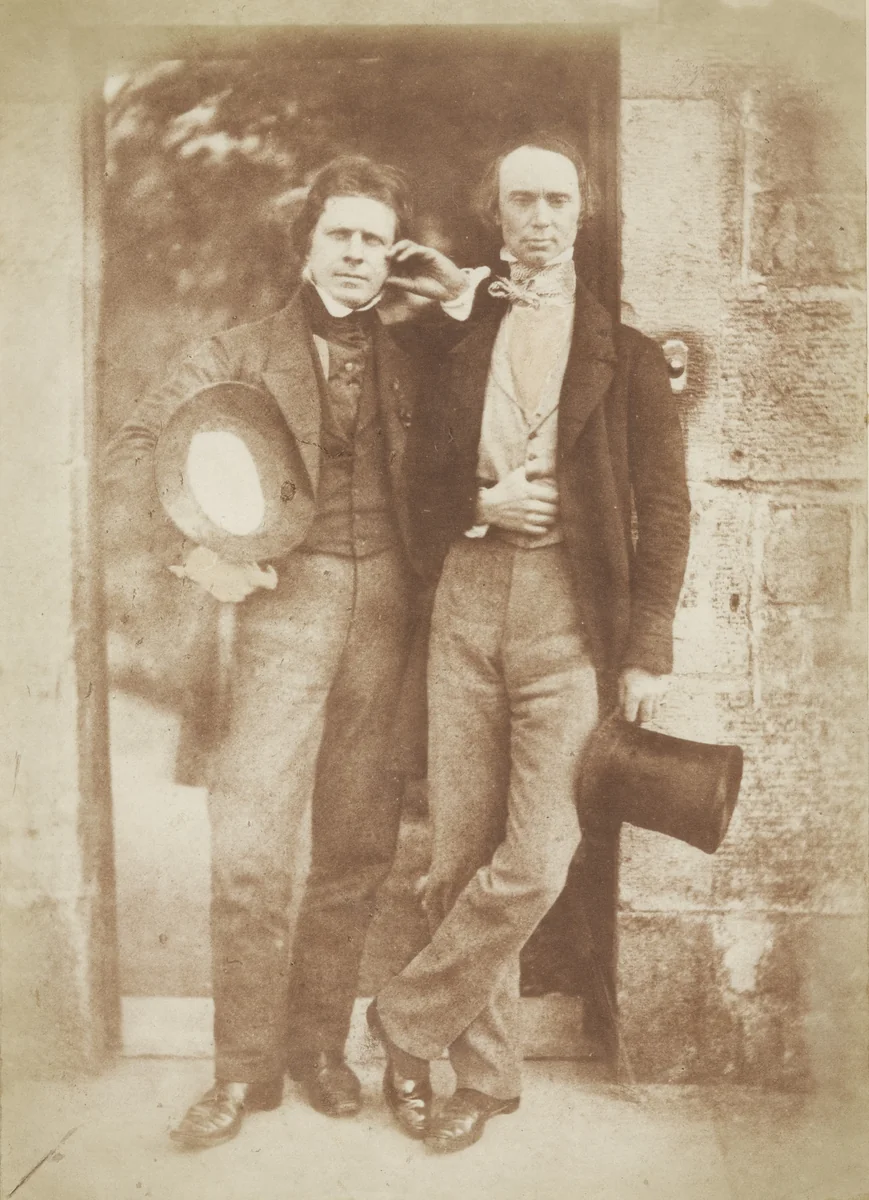D.O. Hill and W.B. Johnstone by David Octavius Hill, Robert Adamson, photograph, 1843
