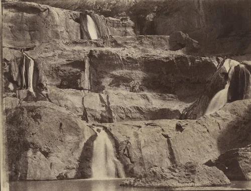 Cascade d'El-Ourit, Tlemcen, Algeria by John B. Greene, photograph, 1855