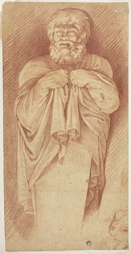 Term by Annibale Carracci, drawing, 1600-1799