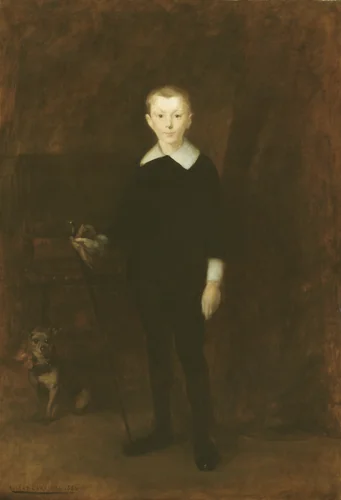 Portrait of a Boy by Eugène Carrière, painting, 1886