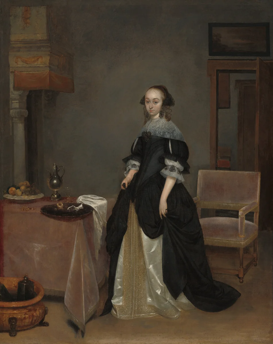 Maria van Suchtelen by Gerard ter Borch, painting, 1666
