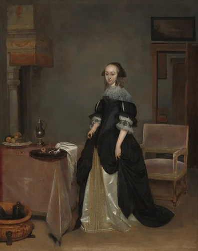 Maria van Suchtelen by Gerard ter Borch, painting, 1666