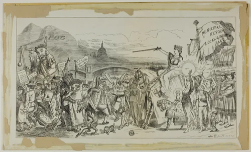 Political Cartoon by Unknown Artist, drawing, 1800-1899