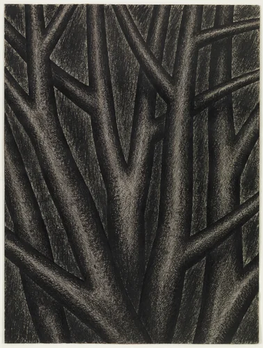 The Forest by Mell Daniel, drawing, 1923