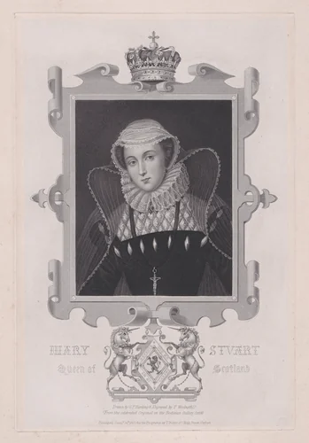 Mary, Queen of Scots by Thomas Woolnoth, print, 1831