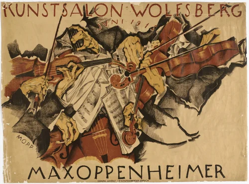 Quartet Poster (Quartett Plakat) by Max Oppenheimer, design, 1915