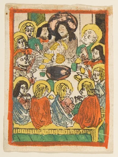 The Last Supper by anonymous, print, 1400-1499
