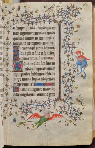 Hours of Charles the Noble, King of Navarre (1361-1425): fol. 31r, Text by Master of the Brussels Initials and Associates, book, 1400-1410