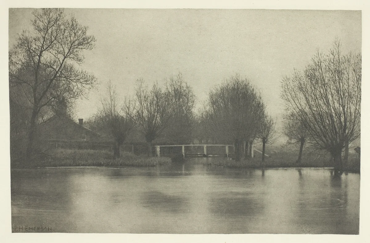 Mouth of the Old River Stort by Peter Henry Emerson, print, 1880-1888