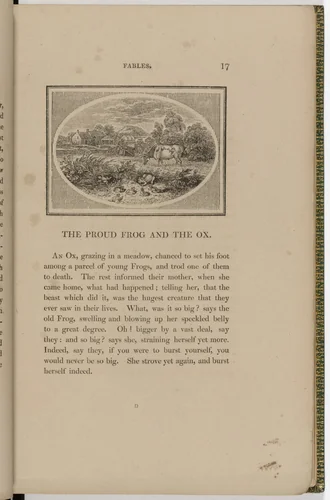 Headpiece (page 17) from The Fables of Aesop by Thomas Bewick, illustrated book, 1818