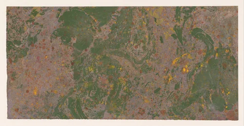 Fantasiemarmer in groen, geel en roodbruin by anonymous, other, 1900-1969