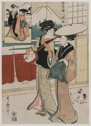 Chushingura: Act VIII of The Storehouse of Loyalty by Kitagawa Utamaro (喜多川歌麿), print, 1797-1799