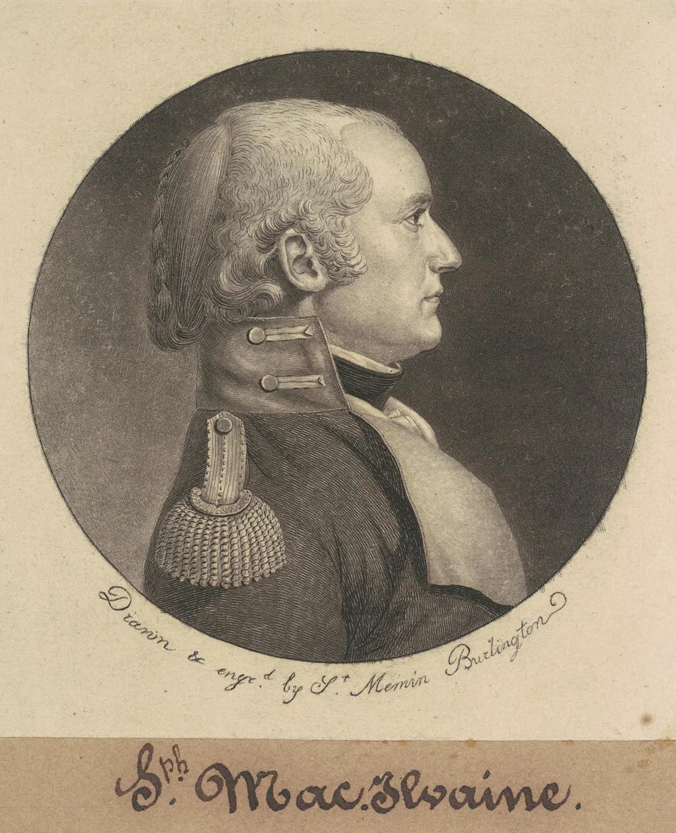 Joseph McIlvaine by Charles B. J. Févret de Saint-Mémin, print, 1798-1799