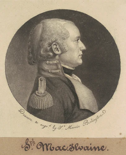 Joseph McIlvaine by Charles B. J. Févret de Saint-Mémin, print, 1798-1799