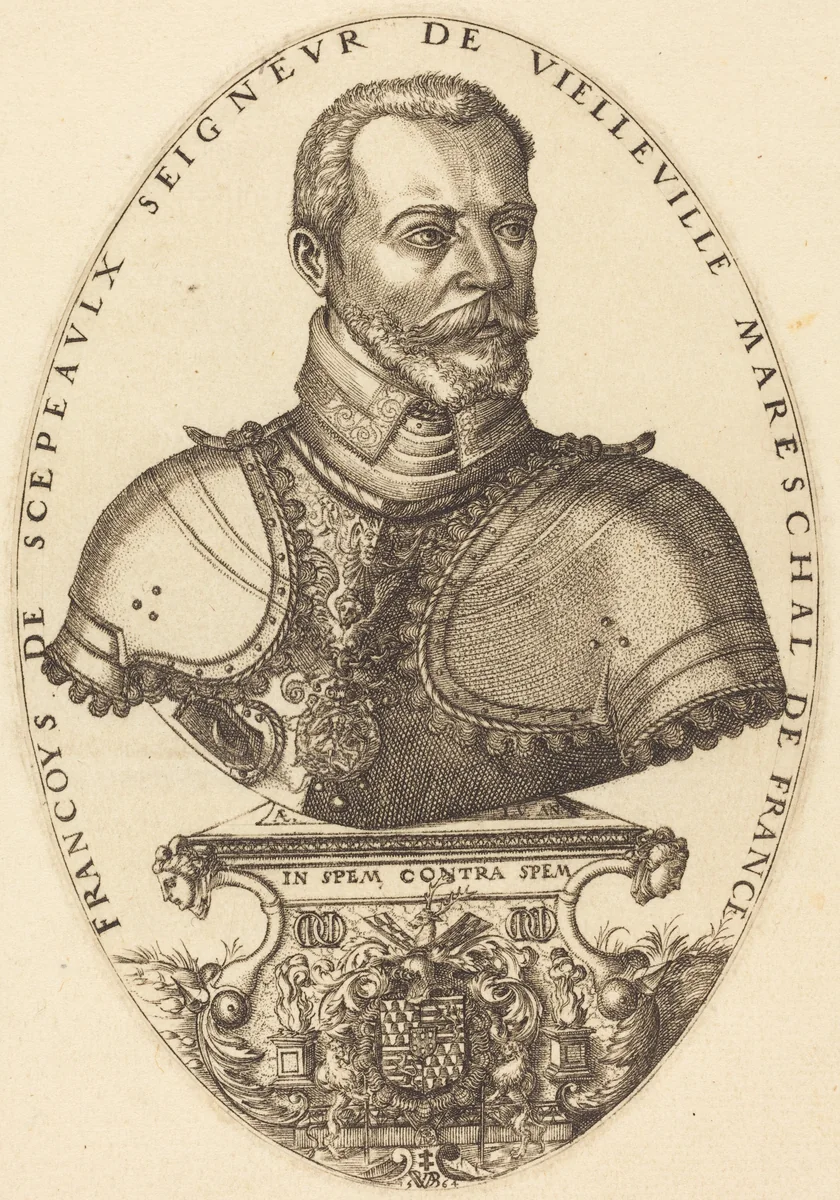 Francoys de Scepeaulx by Pierre II Woeiriot de Bouzey, print, 1564
