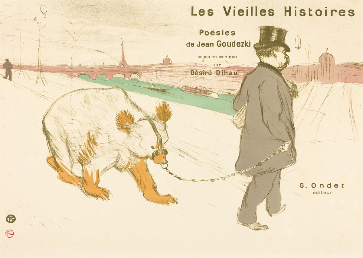 Les Vieilles Histoires (cover/frontispiece) by Henri de Toulouse-Lautrec, print, 1893