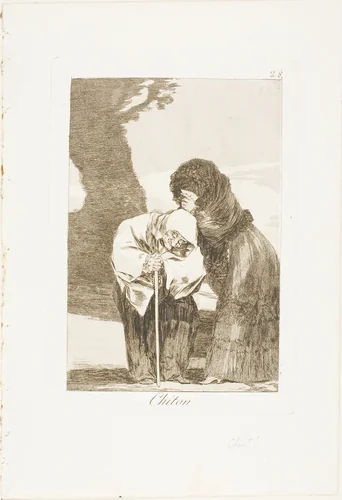 Hush, plate 28 from Los Caprichos by Francisco José de Goya, print, 1797-1799