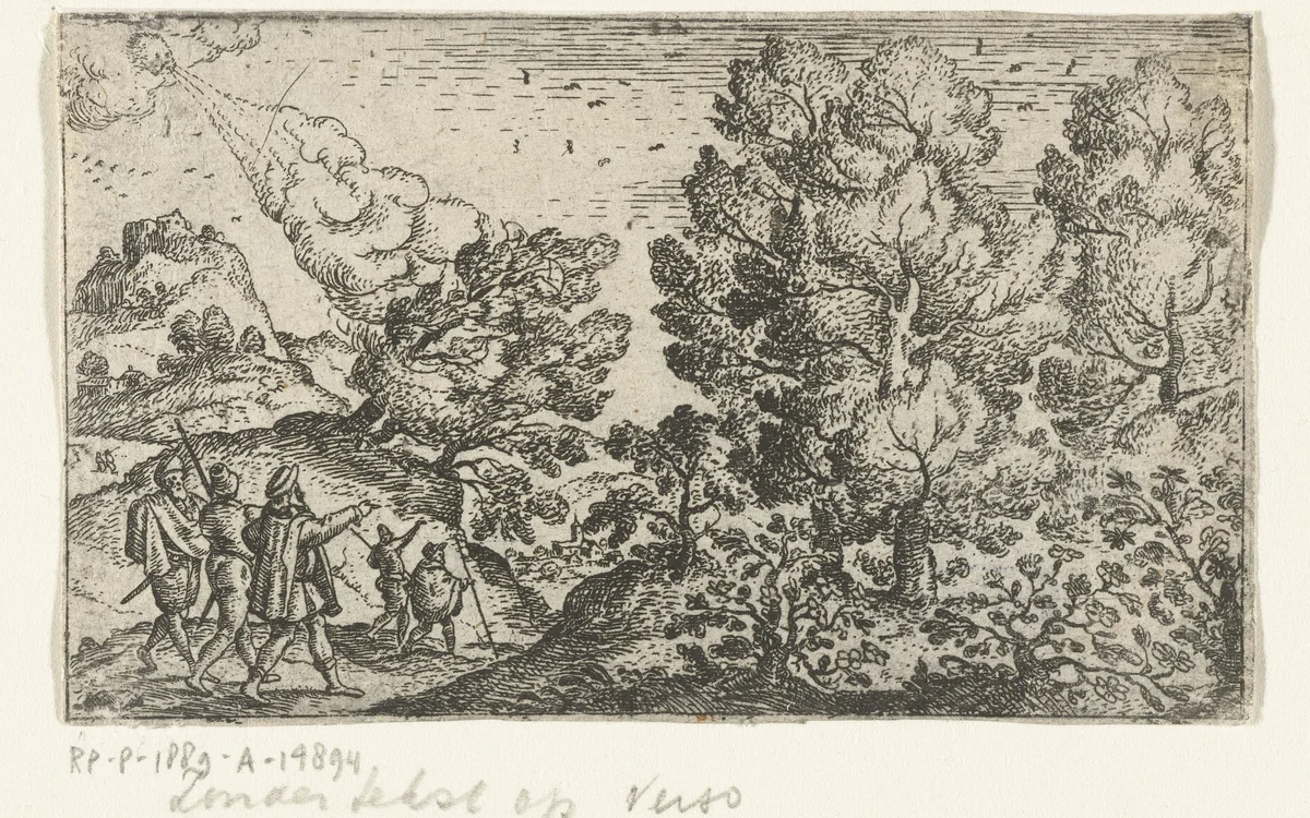 Voorzichtig reizen by Unknown, print, 1585-1608