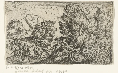 Voorzichtig reizen by Unknown, print, 1585-1608