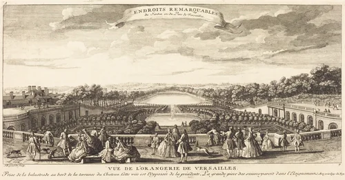 Vue de l'Orangerie de Versailles by Jean-Baptiste Rigaud, print, 1681-1812