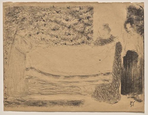 Folding the Linen by Edouard Vuillard, print, 1893
