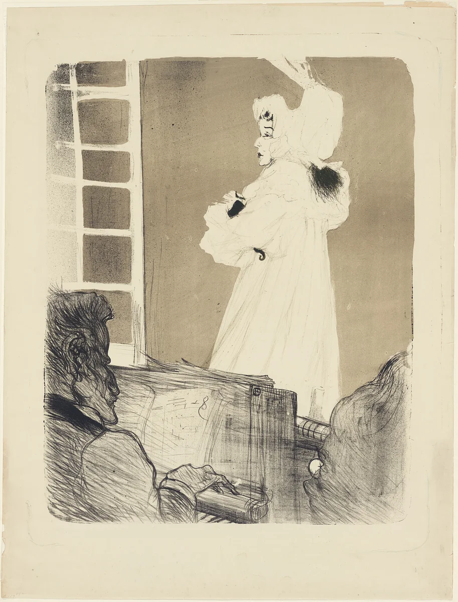 Miss May Belfort (large plate) by Henri de Toulouse-Lautrec, print, 1895