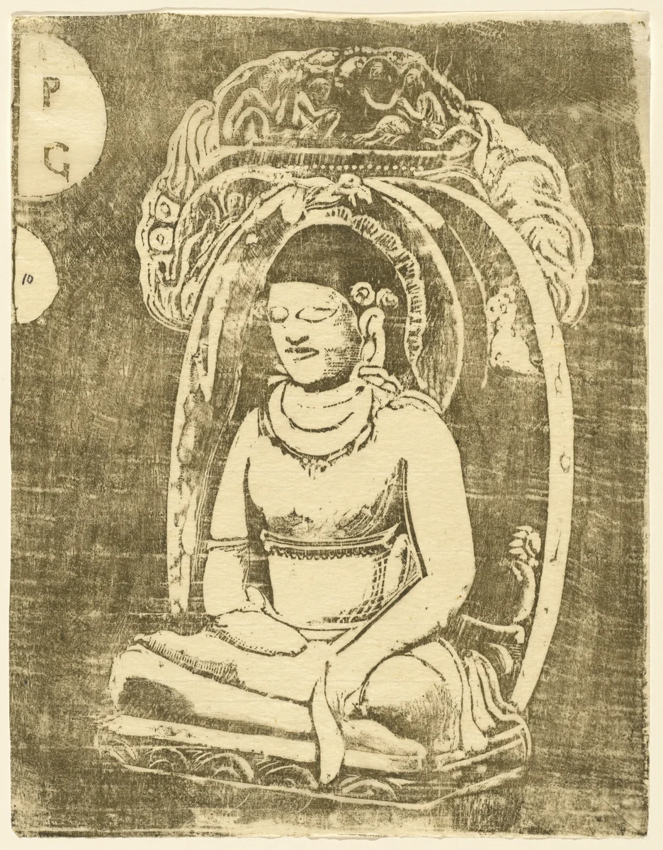 Bouddha (Buddha) by Paul Gauguin, print, 1895