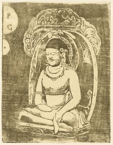 Bouddha (Buddha) by Paul Gauguin, print, 1895