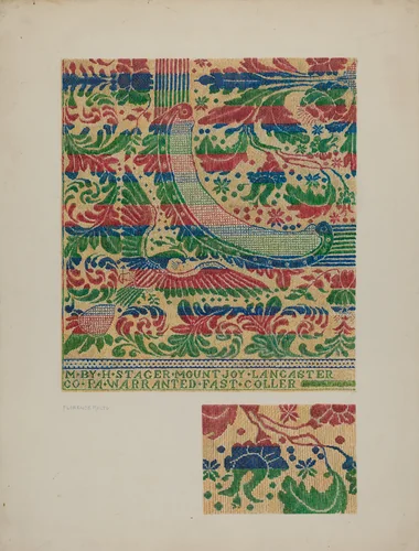 Coverlet by Florence Milto, index of american design, 1940
