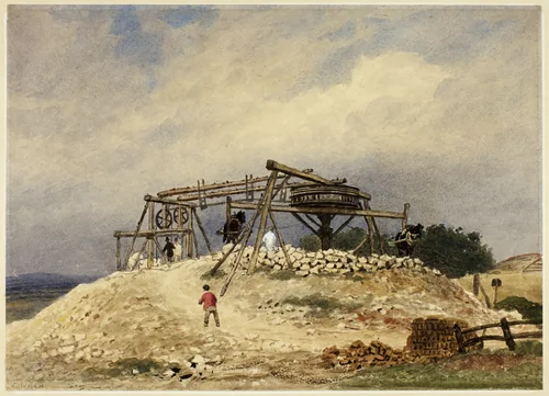 Top of Mineshaft by Frederick Nash, painting, 1805-1825