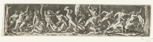 Strijd om het vaandel by anonymous, print, 1512-1590
