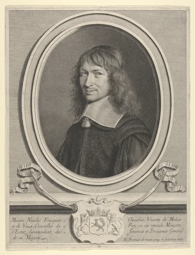Nicolas Fouquet by Robert Nanteuil, print, 1661