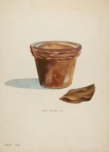 Flower Pot by James H.C. Vail, index of american design, 1936