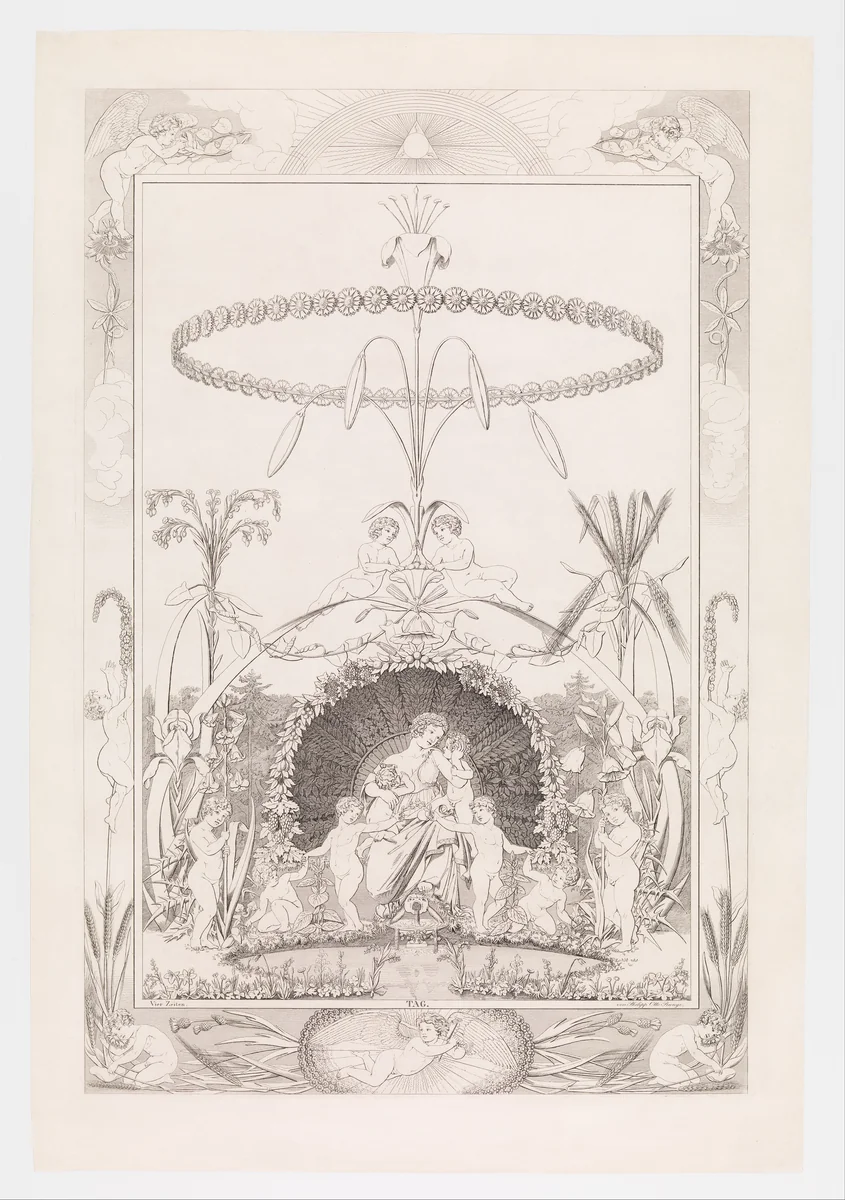 Day, from the series The Times of the Day by Philipp Otto Runge, print, 1807