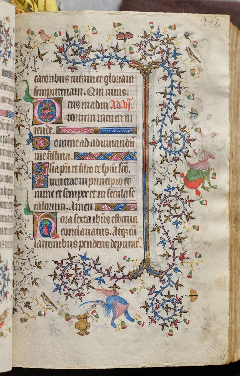 Hours of Charles the Noble, King of Navarre (1361-1425): fol. 132r, Text by Master of the Brussels Initials and Associates, book, 1400-1410