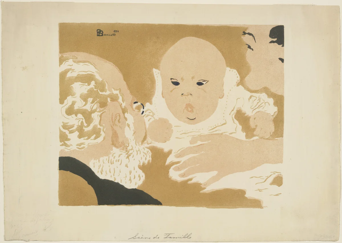 Family Scene (Scène de famille) by Pierre Bonnard, print, 1892