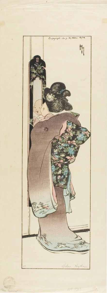 The Mirror by Helen Hyde, print, 1904