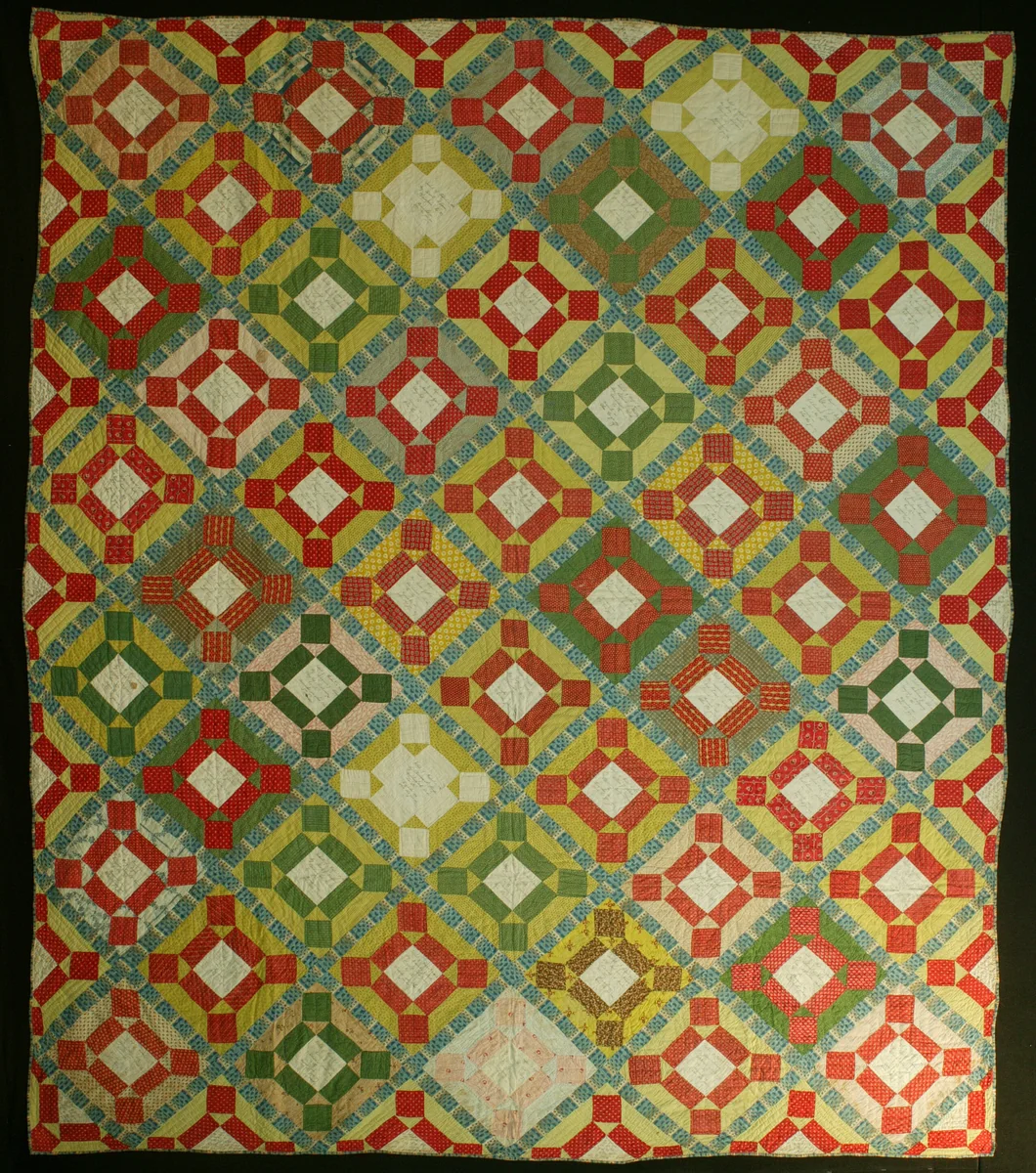 Bedcover ("Album Patch" or "Signature" Quilt) by United States, textile, 1847-1848