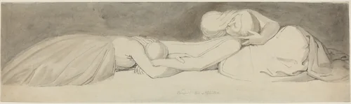 Comfort the Afflicted by John Flaxman, drawing, 1790