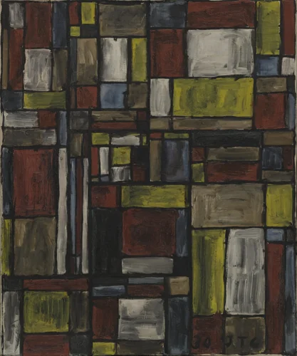Color Structure by Joaquín Torres-García, painting, 1930