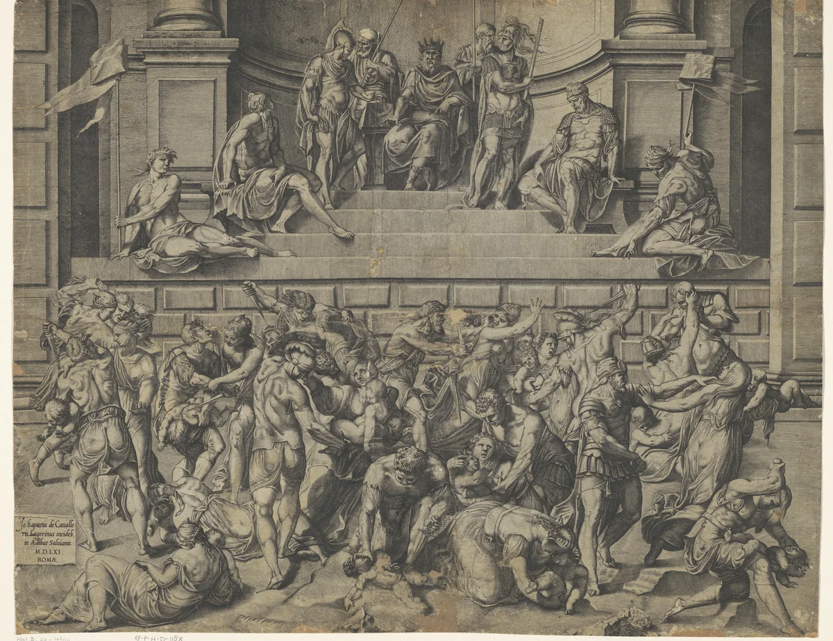 Kindermoord te Betlehem by Unknown, print, 1561