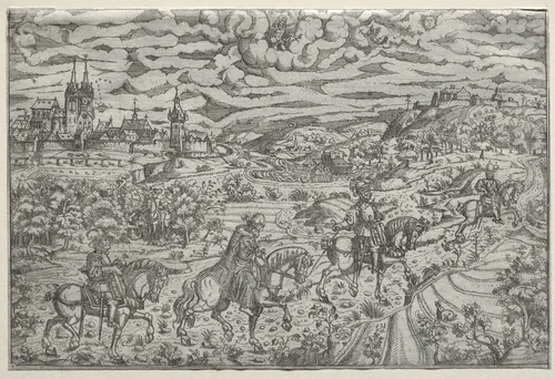 The Arrest of Jerome Baumgaertner, Doctor of Nurnberg by Mathis Zündt, print