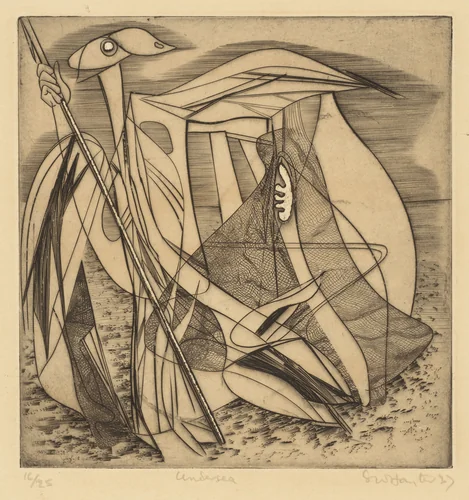 Undersea by Stanley William Hayter, print, 1937