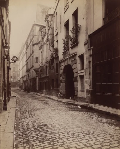 Rue Hautefeuille by Eugène Atget, photograph, 1900