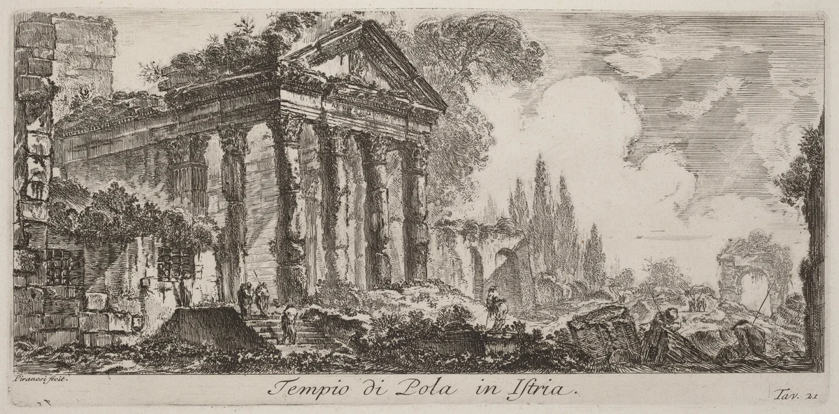 Tempio di Pola in Istria by Giovanni Battista Piranesi, portfolio, 1748