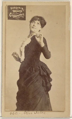 Card 660, Miss Joice, from the Actors and Actresses series (N45, Type 2) for Virginia Brights Cigarettes by Allen & Ginter, photograph, 1885-1891