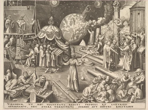 Temperance (Temperantia), from "The Virtues" by Philips Galle, print, 1559-1564